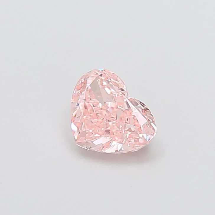 1.01ct HEART Fancy Intense Pink VS1 Coloured Lab diamond