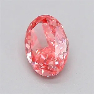0.32ct OVAL Fancy Vivid Pink VS1 Coloured Lab diamond