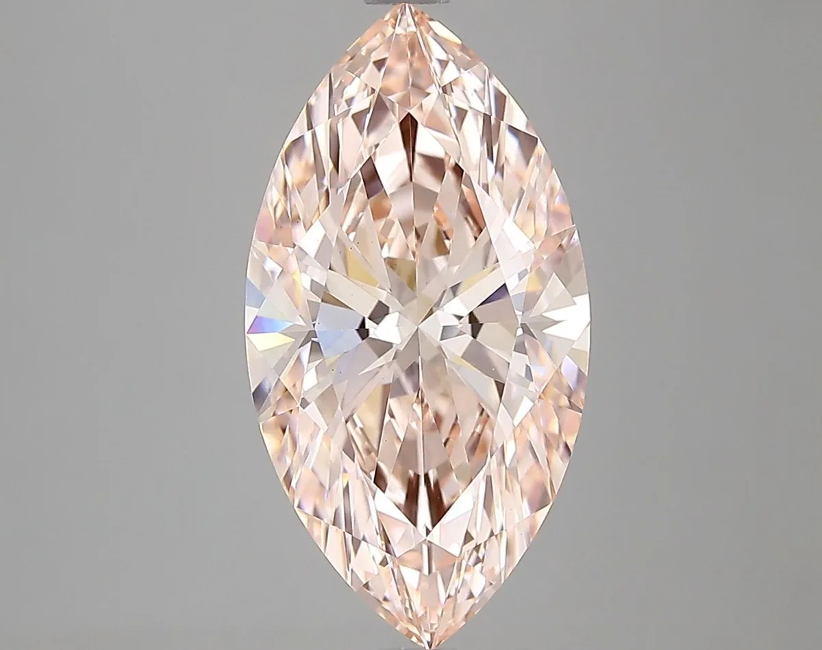 3.00ct MARQUISE Fancy Vivid Pink VS1 Coloured Lab diamond