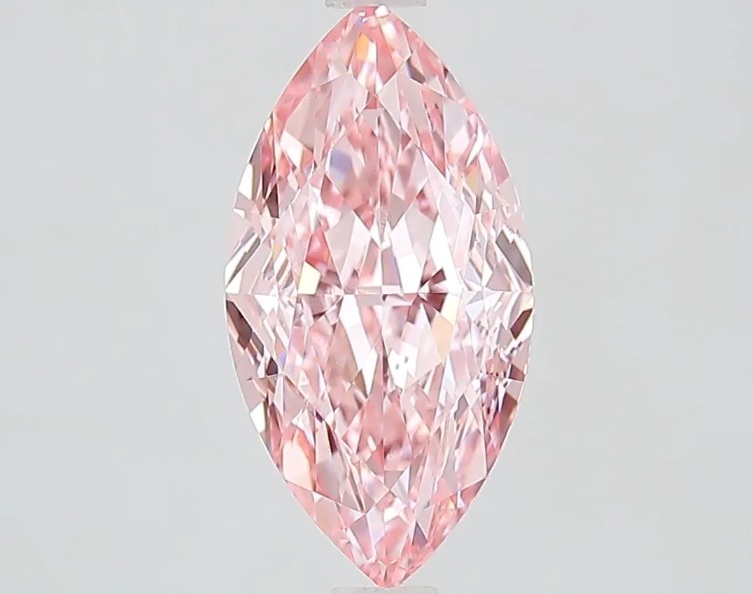 2.52ct MARQUISE Fancy Vivid Pink VVS2 Coloured Lab diamond