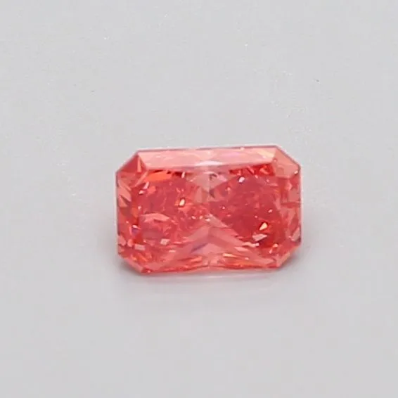 0.34ct RADIANT Fancy Vivid Pink VS2 Coloured Lab diamond