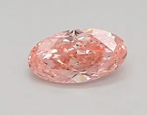 0.32ct OVAL Fancy Vivid Pink VVS2 Coloured Lab diamond