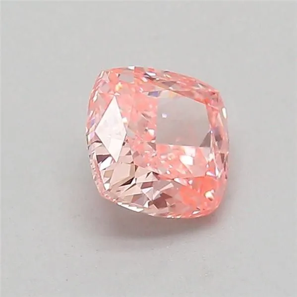 0.50ct CUSHION Fancy Vivid Pink VS1 Coloured Lab diamond