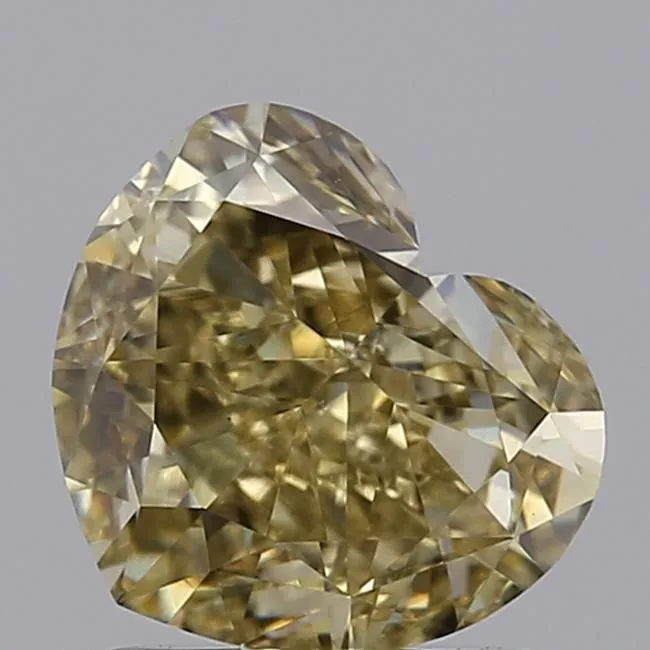 1.53ct HEART Fancy Intense Yellow VVS2 Coloured Lab diamond
