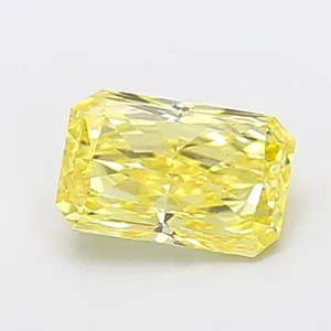 1.46ct RADIANT Fancy Intense Yellow VS2 Coloured Lab diamond