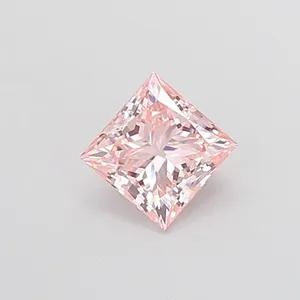 1.04ct PRINCESS Fancy Intense Pink VVS2 Coloured Lab diamond