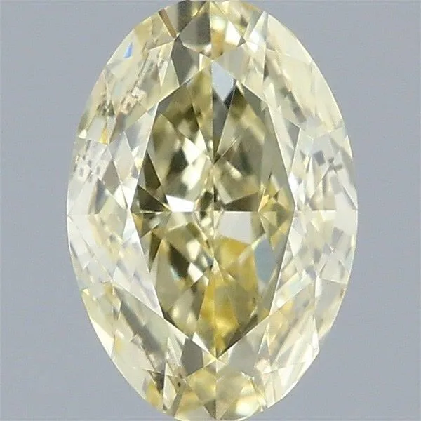 0.80ct OVAL Fancy Yellow VVS2 Coloured Lab diamond