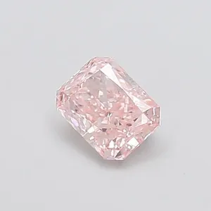 0.93ct RADIANT Fancy Intense Pink VS2 Coloured Lab diamond