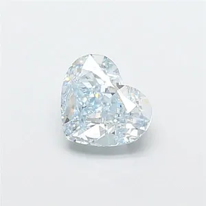 1.12ct HEART Fancy Light Greenish Blue VS2 Coloured Lab diamond