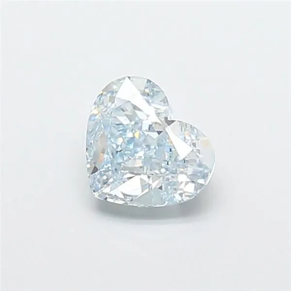 1.12ct HEART Fancy Light Greenish Blue VS2 Coloured Lab diamond