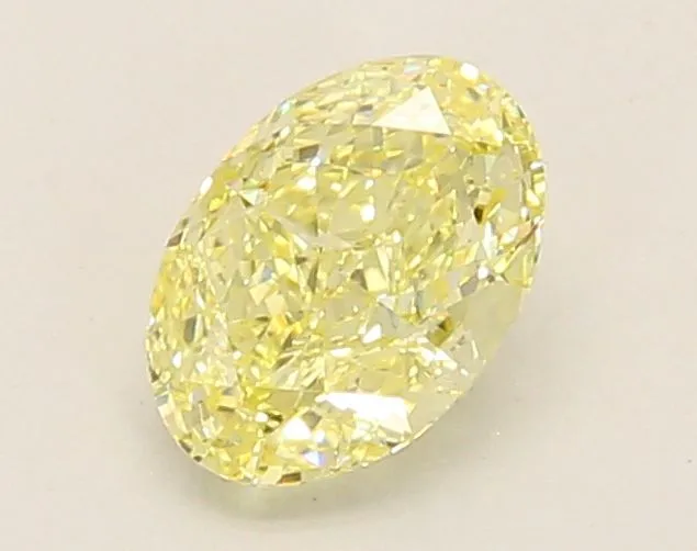 1.04ct OVAL Fancy Yellow VS1 Coloured Lab diamond