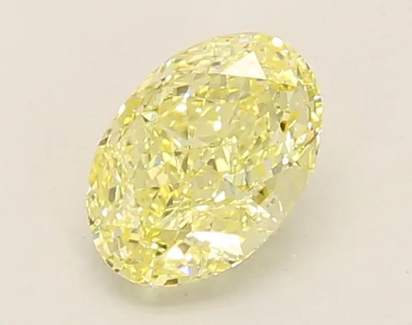 1.04ct OVAL Fancy Yellow VS1 Coloured Lab diamond