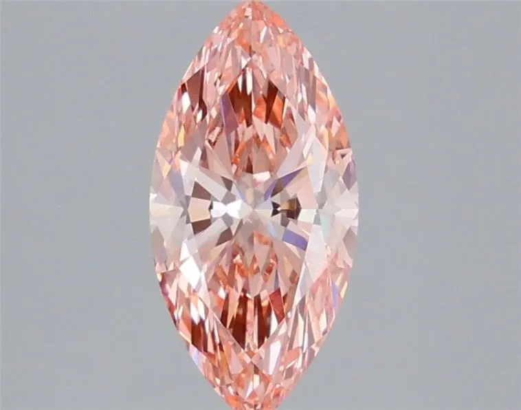 1.58ct MARQUISE Fancy Vivid Pink VS1 Coloured Lab diamond