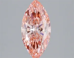 1.58ct MARQUISE Fancy Vivid Pink VS1 Coloured Lab diamond