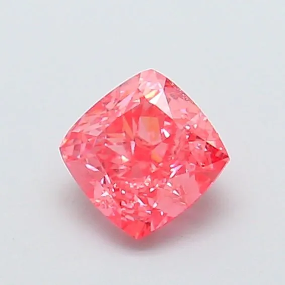 1.02ct CUSHION Fancy Vivid Pink VS1 Coloured Lab diamond