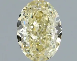 1.06ct OVAL Fancy Intense Yellow VVS2 Coloured Lab diamond