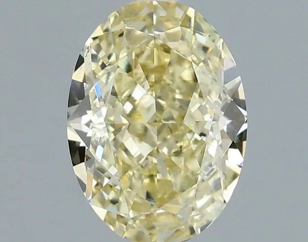 1.06ct OVAL Fancy Intense Yellow VVS2 Coloured Lab diamond