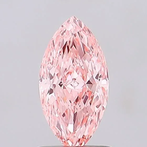1.2ct MARQUISE Fancy Vivid Pink VVS2 Coloured Lab diamond