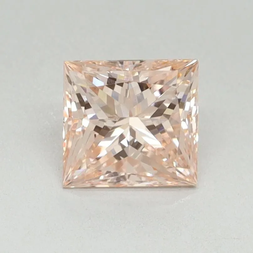 1.03ct PRINCESS Fancy Intense Pink VS2 Coloured Lab diamond