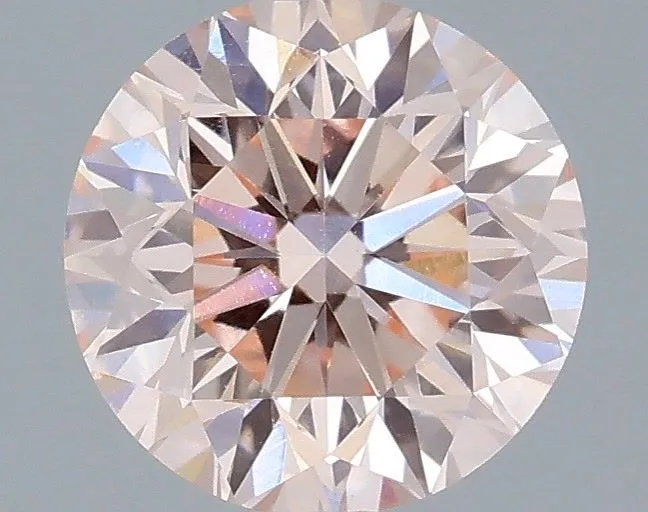 0.67ct ROUND Fancy Intense Pink VS1 Coloured Lab diamond