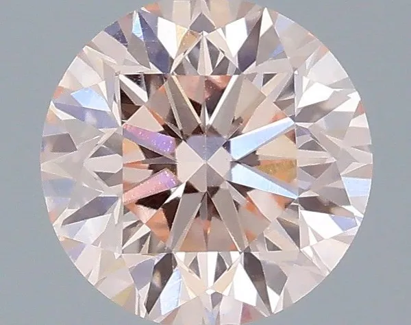 0.67ct ROUND Fancy Intense Pink VS1 Coloured Lab diamond