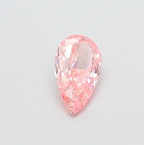 0.59ct PEAR Fancy Vivid Pink VVS2 Coloured Lab diamond