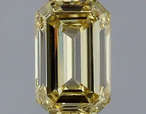 1.2ct EMERALD Fancy Yellow VVS2 Coloured Lab diamond