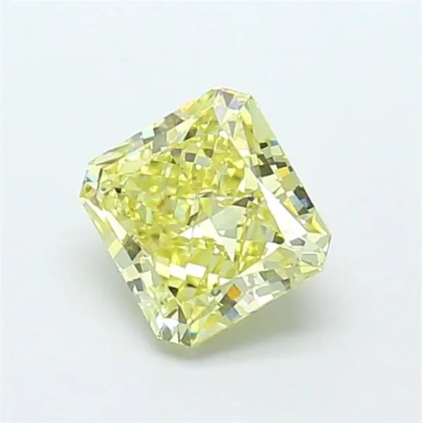 1.36ct RADIANT Fancy Light Yellow VVS2 Coloured Lab diamond