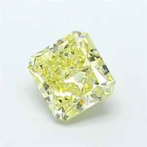 1.36ct RADIANT Fancy Light Yellow VVS2 Coloured Lab diamond