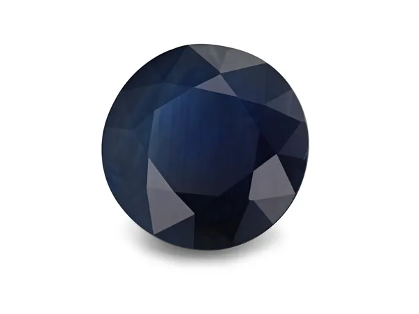 7.09ct Blue Sapphire, Round cut gemstone