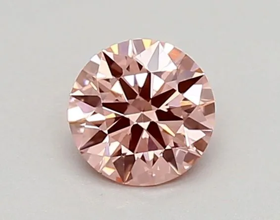 0.38ct ROUND Fancy Intense Pink VVS2 Coloured Lab diamond