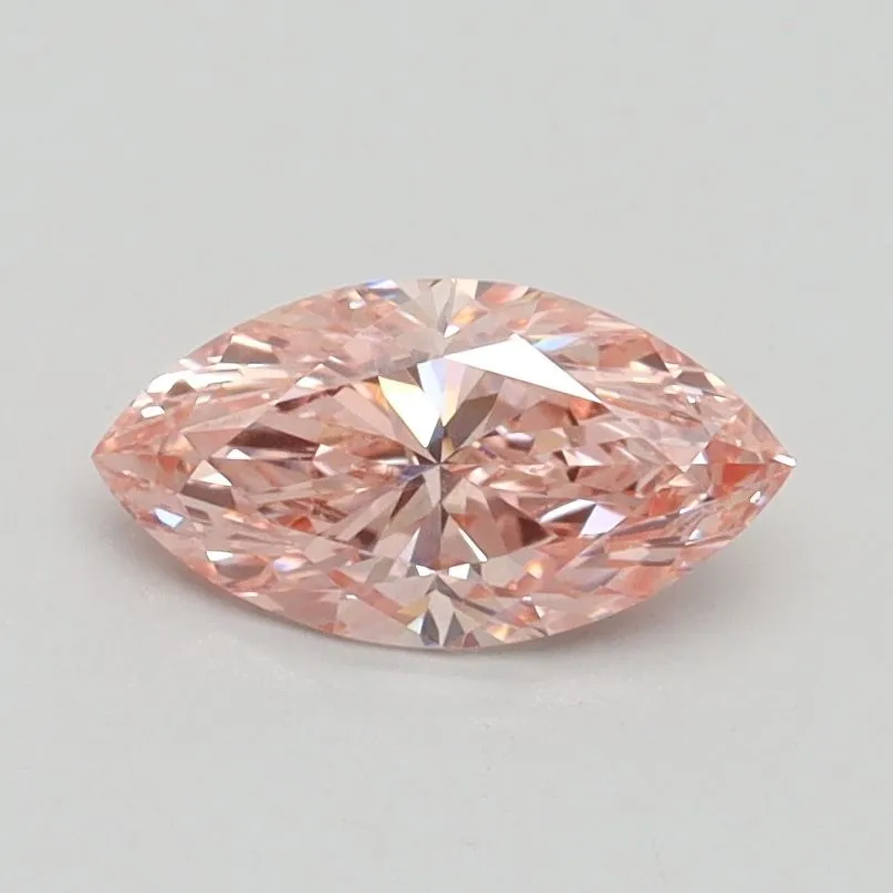 0.63ct MARQUISE Fancy Intense Pink VS1 Coloured Lab diamond