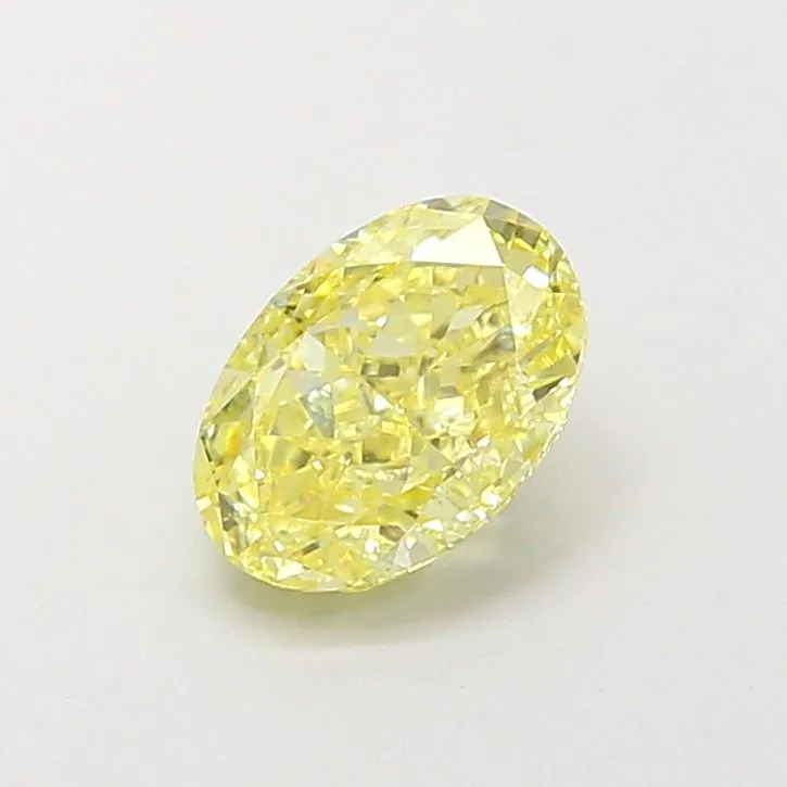 1.03ct OVAL Fancy Intense Yellow VS2 Coloured Lab diamond