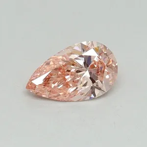 0.3ct PEAR Fancy Vivid Pink VS2 Coloured Lab diamond