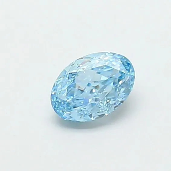 1.01ct OVAL Fancy Vivid Blue VS1 Coloured Lab diamond
