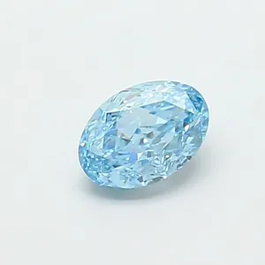 1.01ct OVAL Fancy Vivid Blue VS1 Coloured Lab diamond