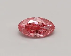 0.31ct OVAL Fancy Vivid Pink VVS1 Coloured Lab diamond