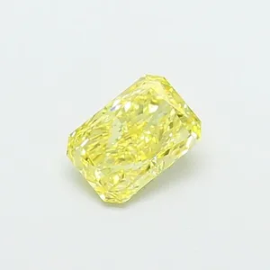 1.05ct RADIANT Fancy Vivid Yellow VS1 Coloured Lab diamond