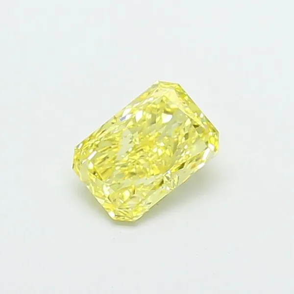 1.05ct RADIANT Fancy Vivid Yellow VS1 Coloured Lab diamond