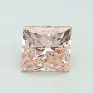4.5ct PRINCESS Fancy Vivid Pink VS2 Coloured Lab diamond