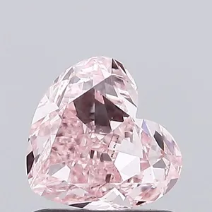 1.05ct HEART Fancy Intense Pink VS1 Coloured Lab diamond