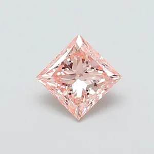 1ct PRINCESS Fancy Intense Pink VS1 Coloured Lab diamond