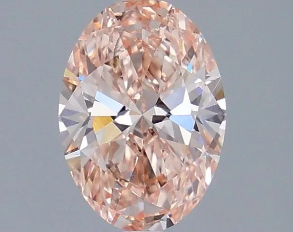 1ct OVAL Fancy Vivid Pink VS2 Coloured Lab diamond