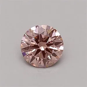 0.3ct ROUND Fancy Intense Pink VVS2 Coloured Lab diamond