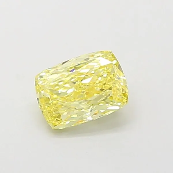 0.94ct RADIANT Fancy Intense Yellow VVS2 Coloured Lab diamond