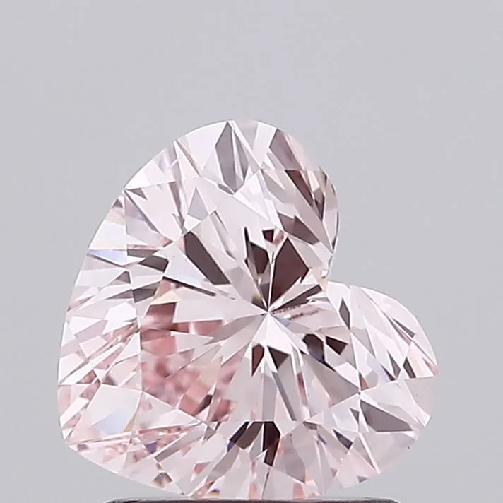 1.33ct HEART Fancy Pink VS1 Coloured Lab diamond