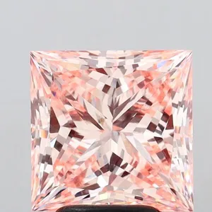 4ct PRINCESS Fancy Intense Pink VVS2 Coloured Lab diamond