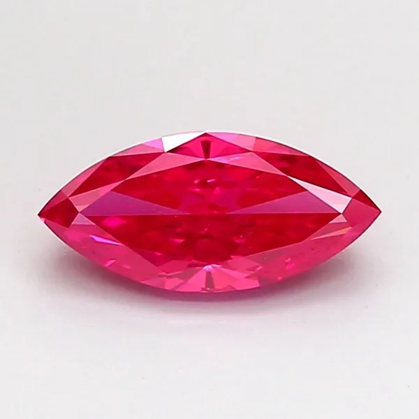 0.85ct MARQUISE Fancy Vivid Pink VS1 Coloured Lab diamond