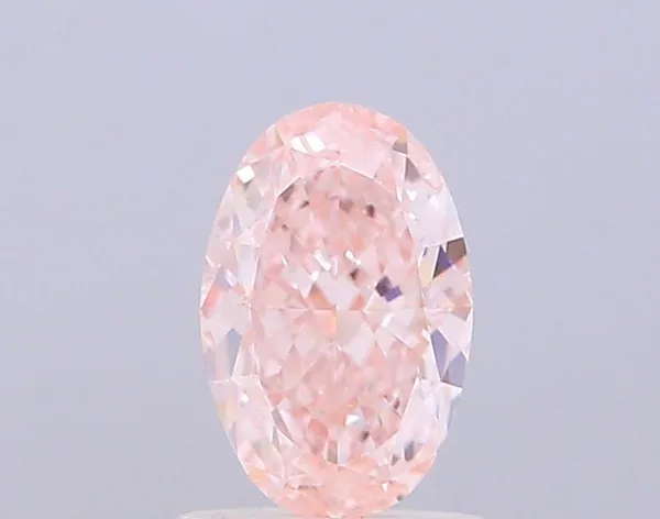 1ct OVAL Fancy Intense Pink VVS2 Coloured Lab diamond