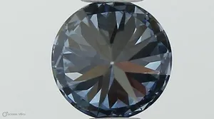 0.4ct ROUND Fancy Vivid Blue VVS1 Coloured Lab diamond